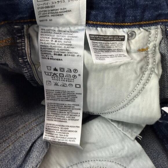 Levi's Wedgie Skinny White Oak Core Jean in Classic Tint Size 26 - Picture 8 of 9